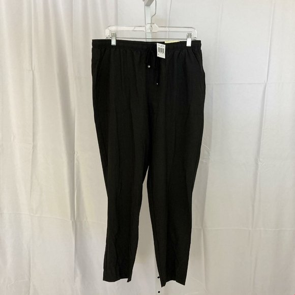 Max Studio Nordstrom NEW Women's Size X-Large Pull On Black Stretchy Joggers - Picture 1 of 8